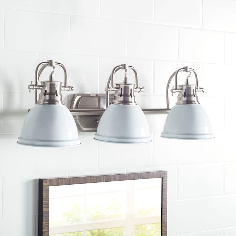 SAFAVIEH Lighting Aigerim 3-Light Led Bathroom Sconce - 24.3"x7.5"x8.5" - 24Wx8Dx9H