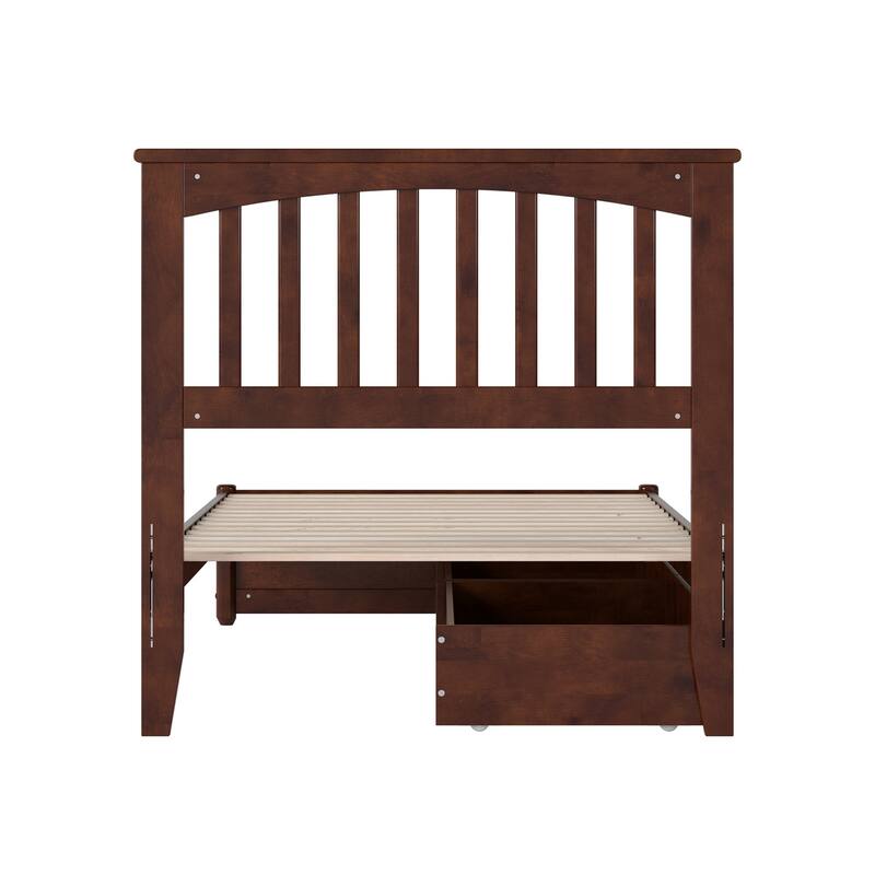 Everett Platform Bed with Panel Footboard and Storage Drawers