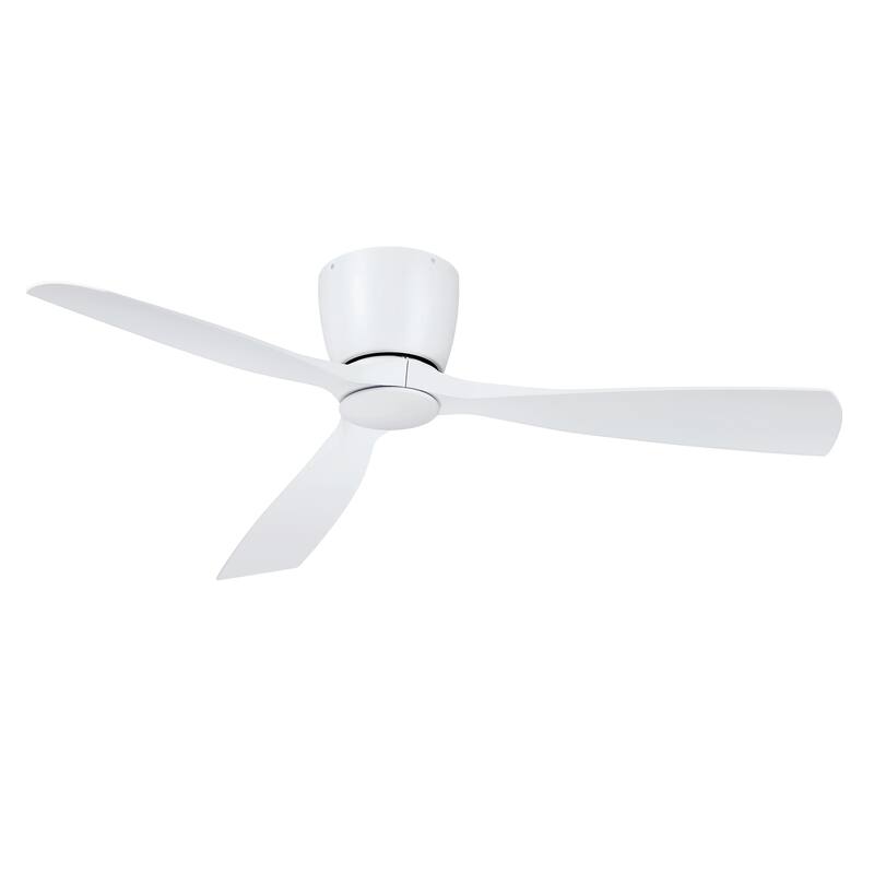 Fanimation Klinch 52 inch Indoor/Outdoor Ceiling Fan with LED Light Kit and Remote - Matte White