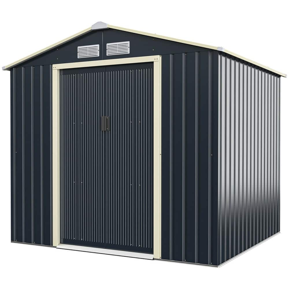 Gymax Outdoor Tool Storage Shed Large Utility Storage House w/ Sliding
