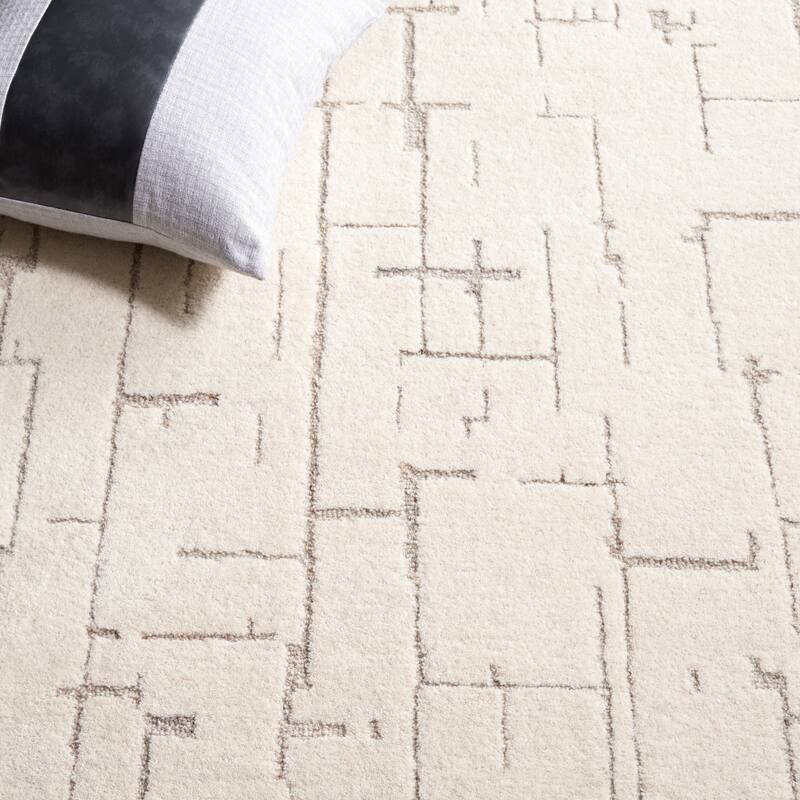 SAFAVIEH Handmade Ebony Alica Contemporary Wool Rug