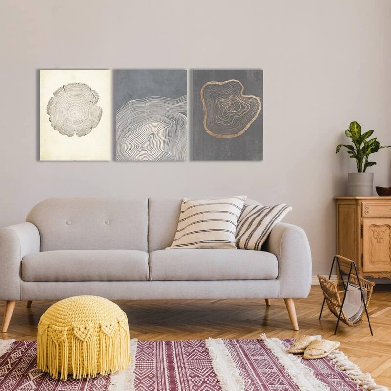 Canvas Tree Ring Wall Art