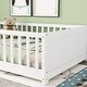 preview thumbnail 5 of 28, Twin Size Floor Bed with Safety Guardrails, Door and Slats, Toddler Floor Bed Frame for Girls & Boys, Wood Montessori Floor Bed