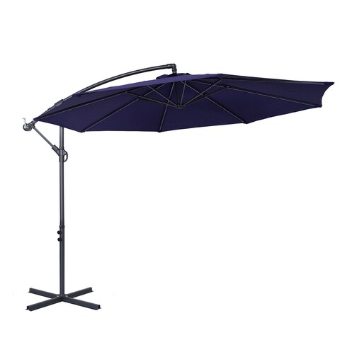 10FT Patio Offset Umbrella Outdoor Hanging Umbrella