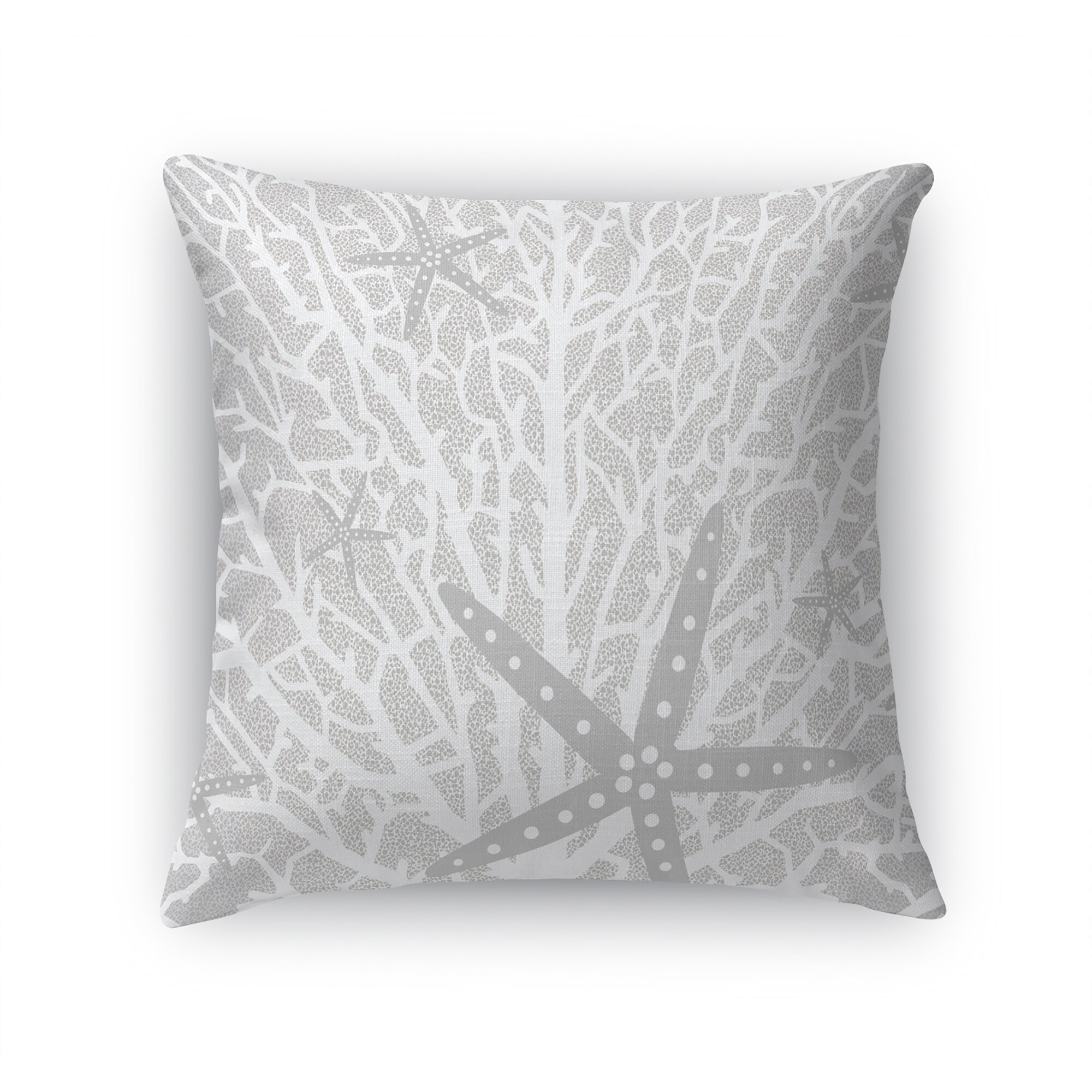 Coral and outlet gray throw pillows