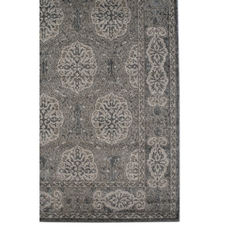 Aurelia Sina Bordered Area Rug