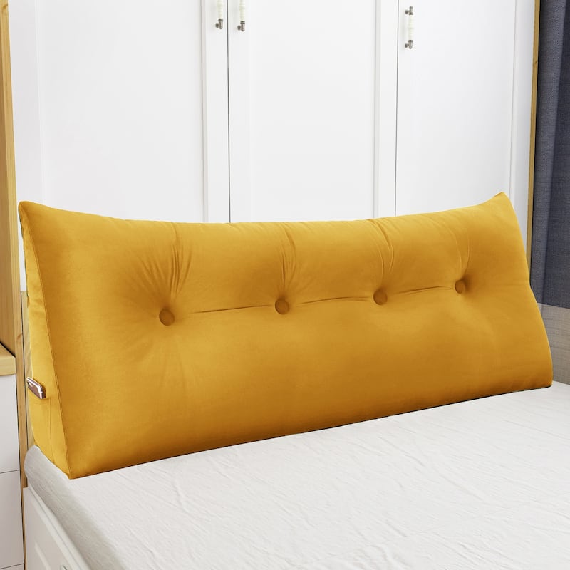 WOWMAX Large Bed Rest Wedge Reading Pillow Back Support Headboard Cushion