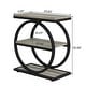 preview thumbnail 22 of 29, 3 Tiers End Table, Wood Side Table for Living Room, Slim Nightstand