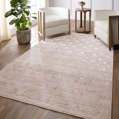 Atmast Geometric Tan/Bronze Rug