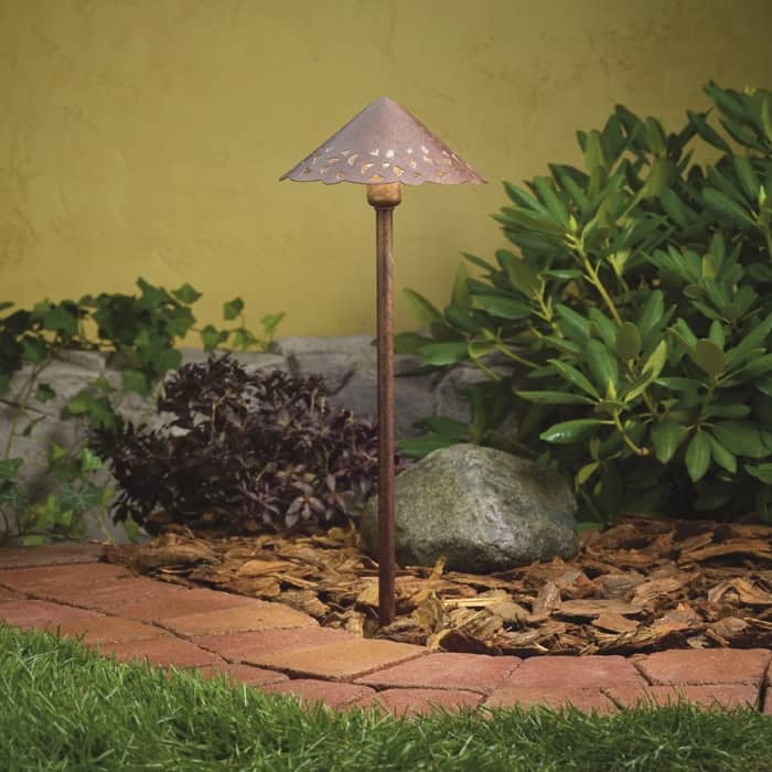Kichler Pure White 3000K Landscape LED 22" 12v Path Light - Textured Tannery Bronze
