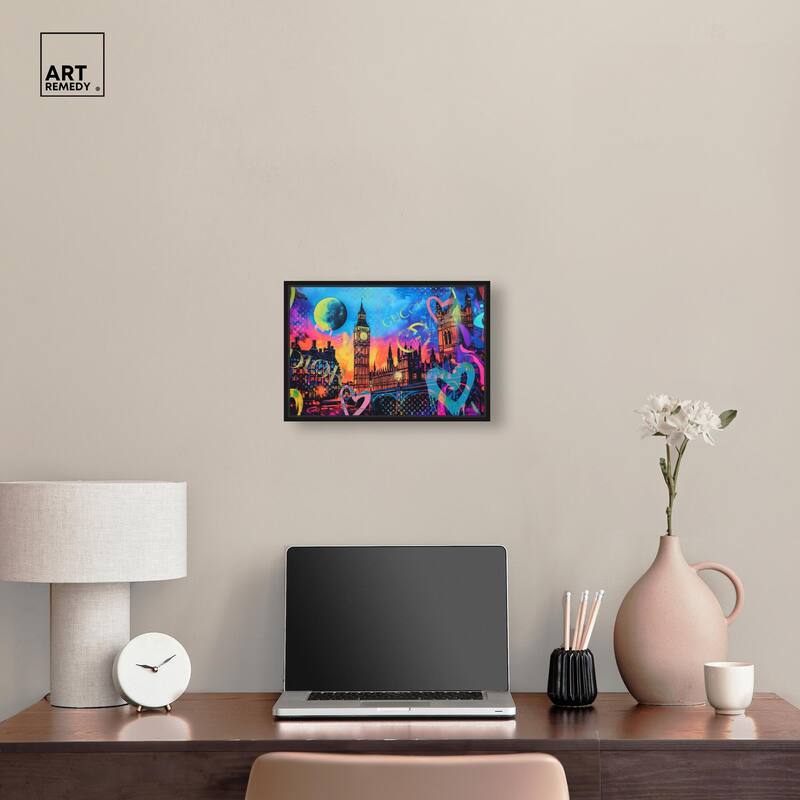 London Graffiti Canvas by Art Remedy