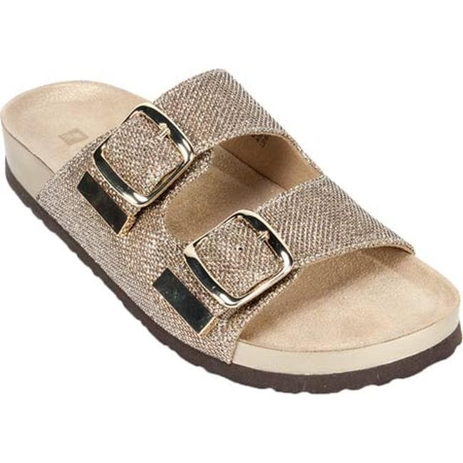 white mountain glitter sandals