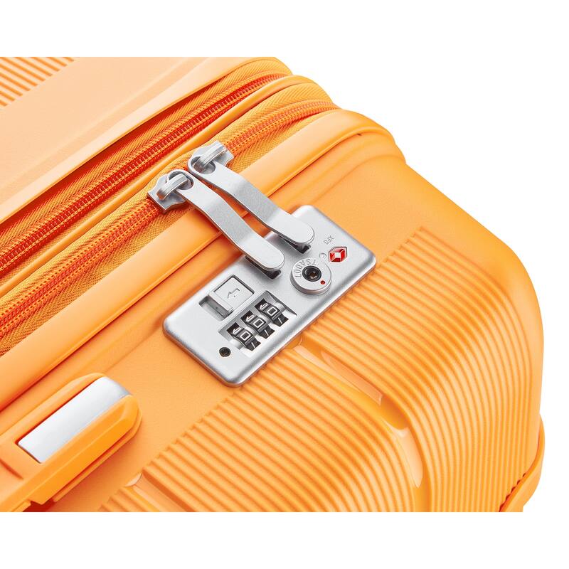 Luggage 4 Piece Sets, Expandable Carry On Luggage Set Hardshell PP, Suitcase Set with Wheels and Adjustable 3-level Handle