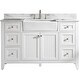 preview thumbnail 2 of 11, Burbank 54" Single Vanity in White