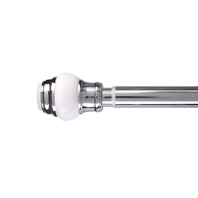 Elle Décor Polished Chrome Tension Shower Rod