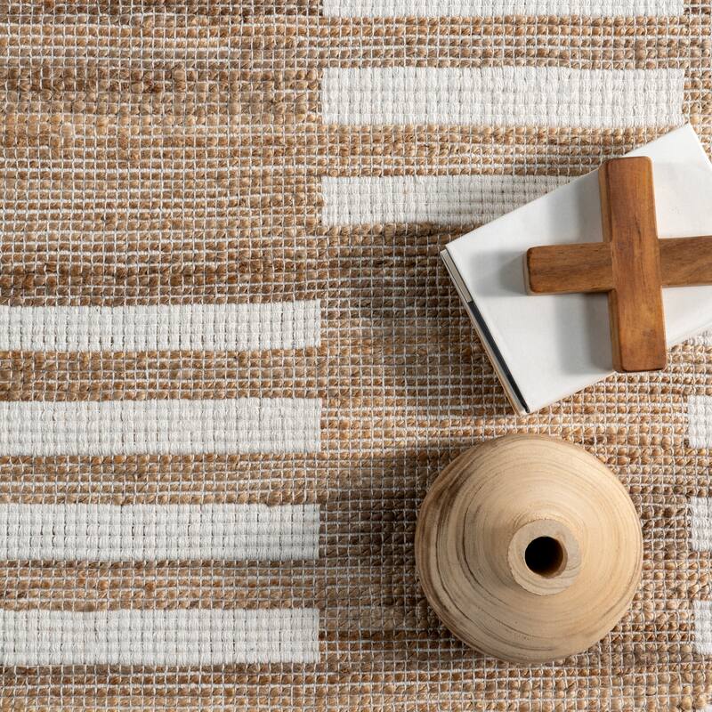 Oberlin Striped Jute Area Rug