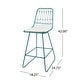 preview thumbnail 5 of 15, Niez Outdoor Wire Counter Stools (Set of 4) by Christopher Knight Home - N/A