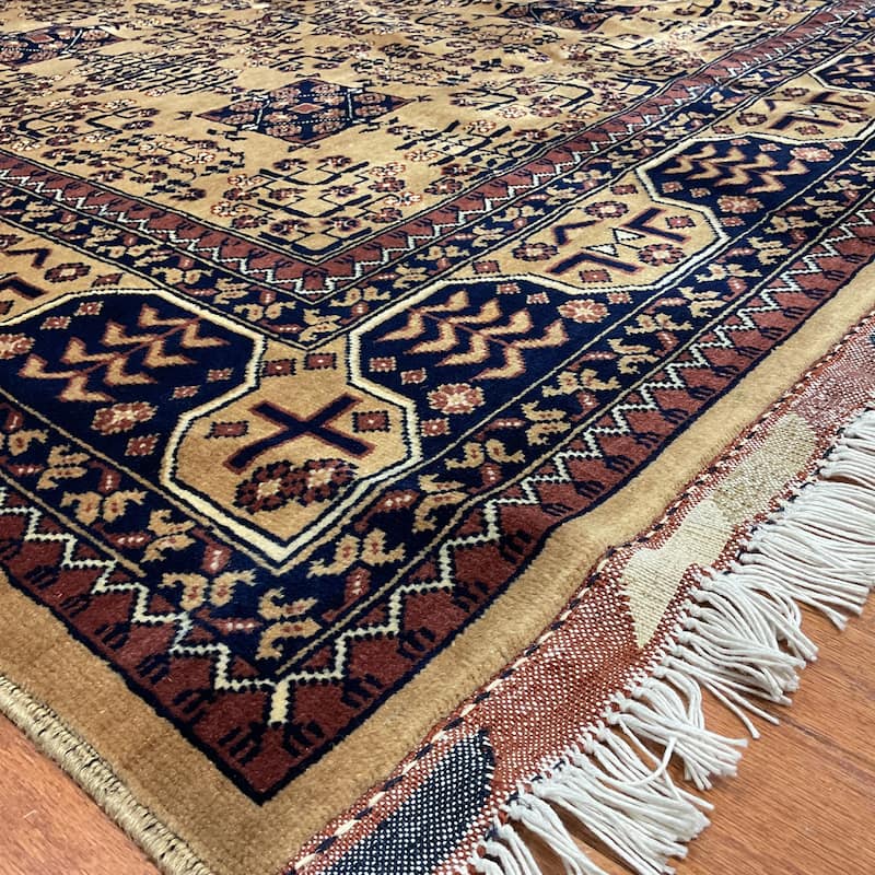 HERAT ORIENTAL Handmade Turkoman Wool Rug - 5' x 6'7"