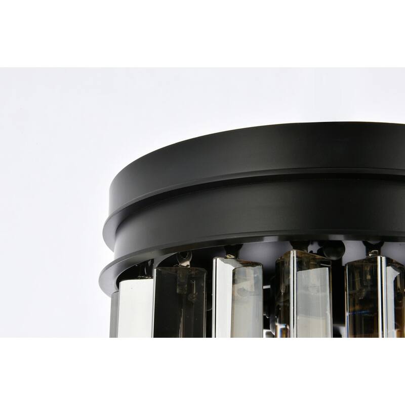 Royce Edge 3-Light Matte Black Flush Mount