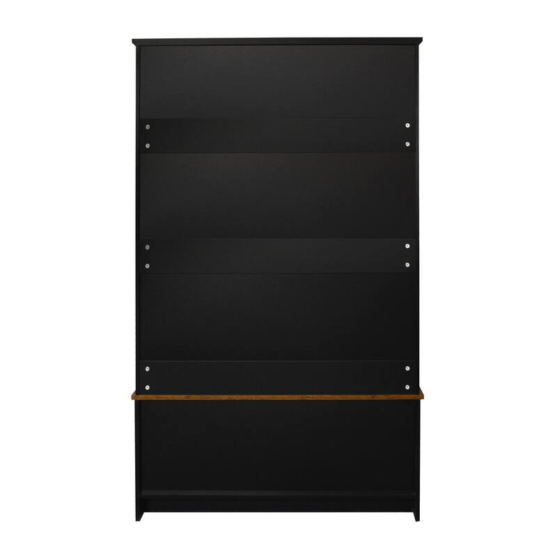 Modern Coat Rack with Storage Bench Entrance Bench with 3 Shelves and Drawers, for Hallway Entryway Living Room