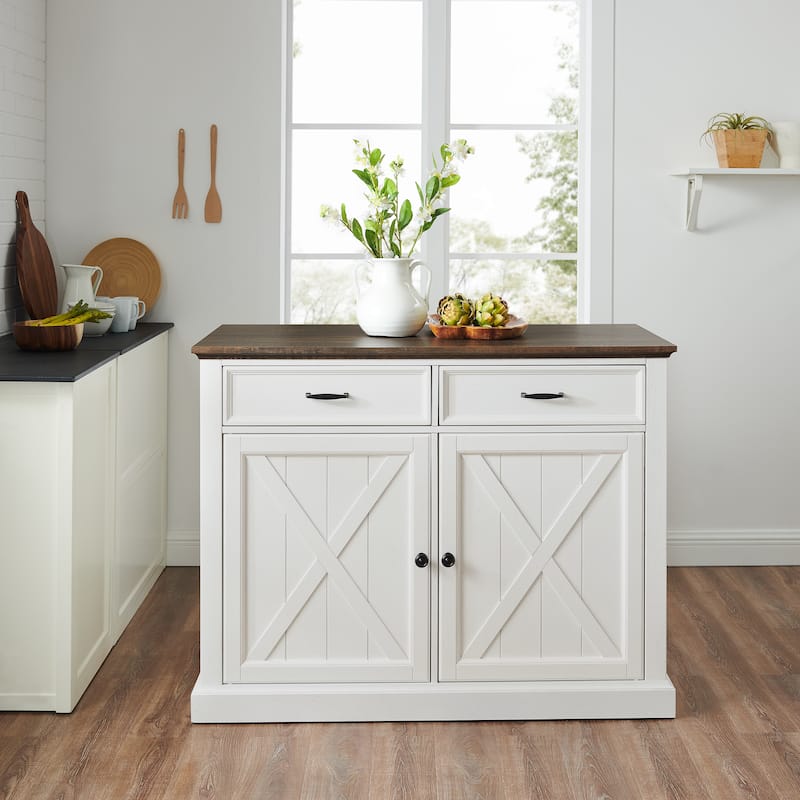 Crosley Clifton Kitchen Island - 23.63"d x 47.75"w x 36.25"h