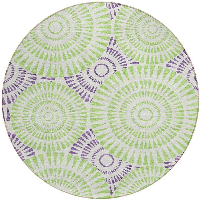 HomeRoots Geometric Transitional Rectangle Outdoor Rug