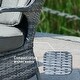 preview thumbnail 24 of 31, 5-Piece Aluminum Woven Rattan Dining Set with Cushions and Tempered Glass