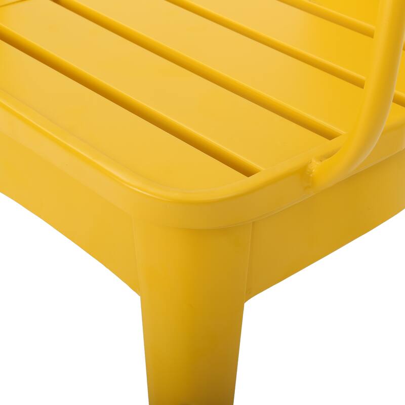 Modern 3-Piece Powder-Coated Iron Bistro Set with Round Slatted Table and Stackable Armchairs for Compact Outdoor Spaces