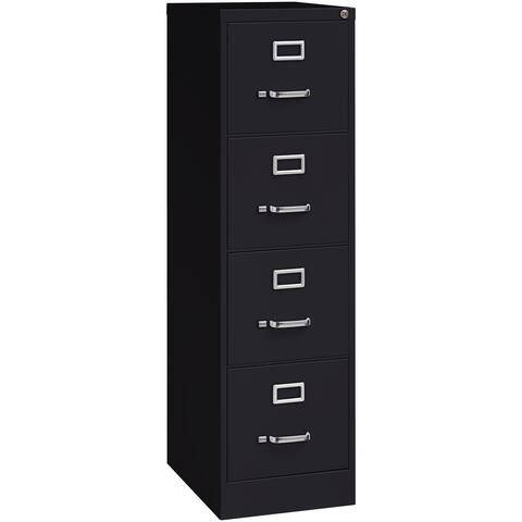 Lorell Black 4-drawer Commercial-grade 52-inch Vertical File
