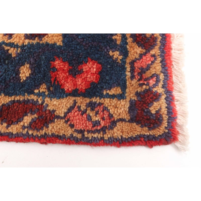 ECARPETGALLERY Hand-knotted Melis Vintage Light Red Wool Rug - 3'5 x 6'7