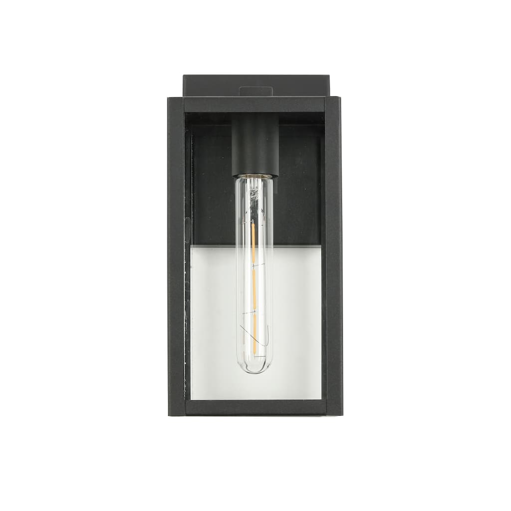 Black Outdoor Hardwired Wall Light