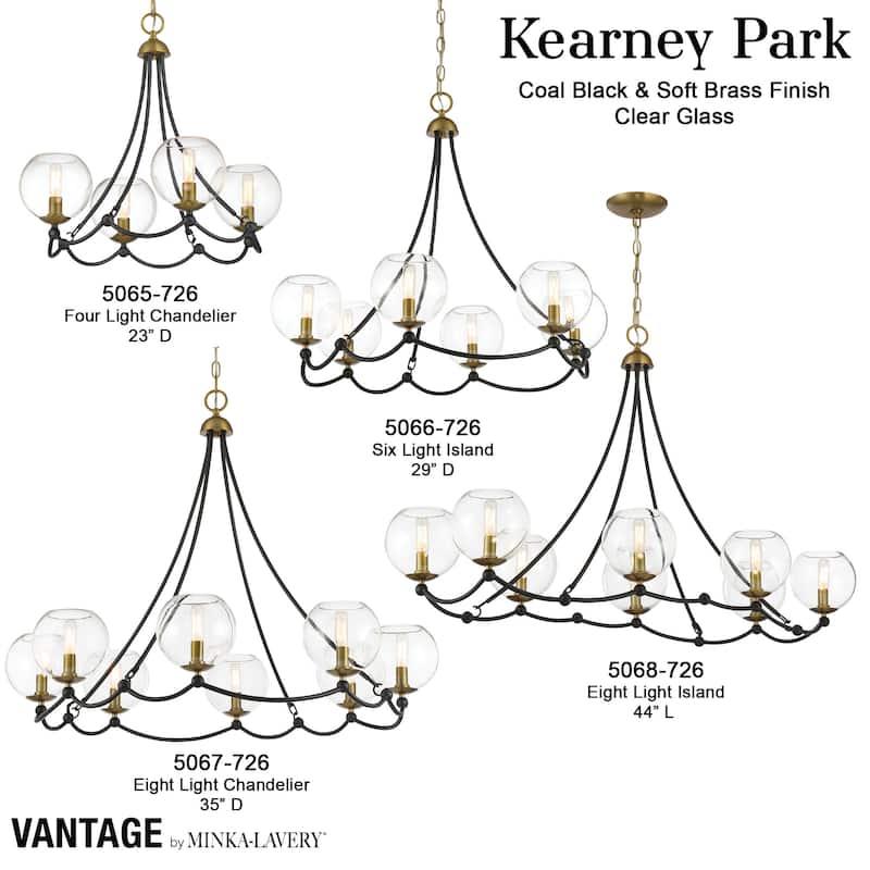 Minka Lavery 5067 Kearney Park 8 Light 35" Wide Vantage Chandelier