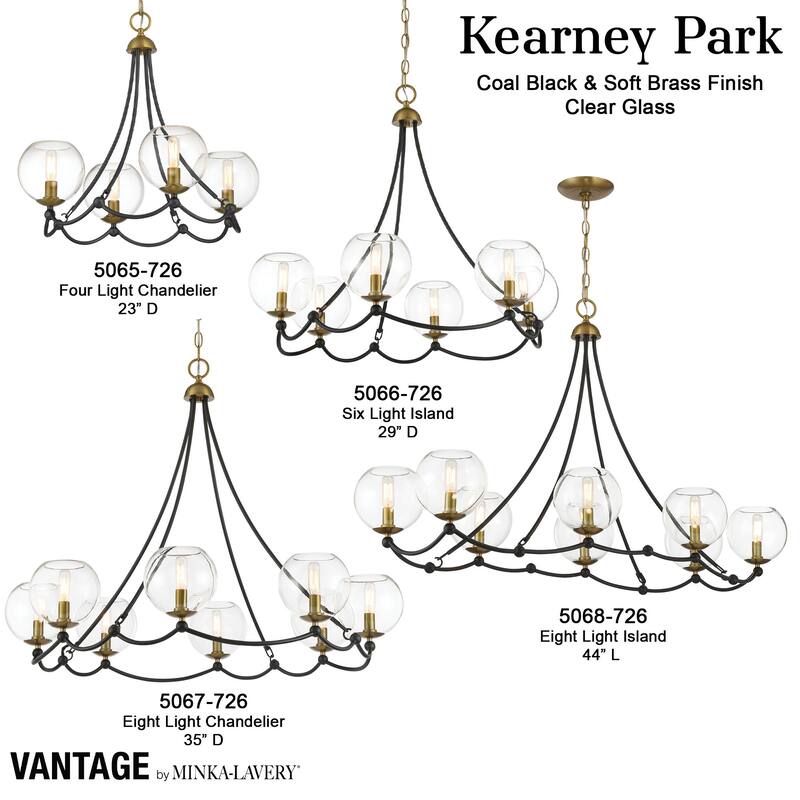 Minka Lavery 5068 Kearney Park 8 Light 44" Wide Vantage Chandelier