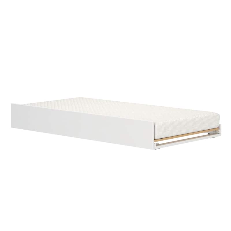 Scandinavian Twin-Size Trundle - White - Twin