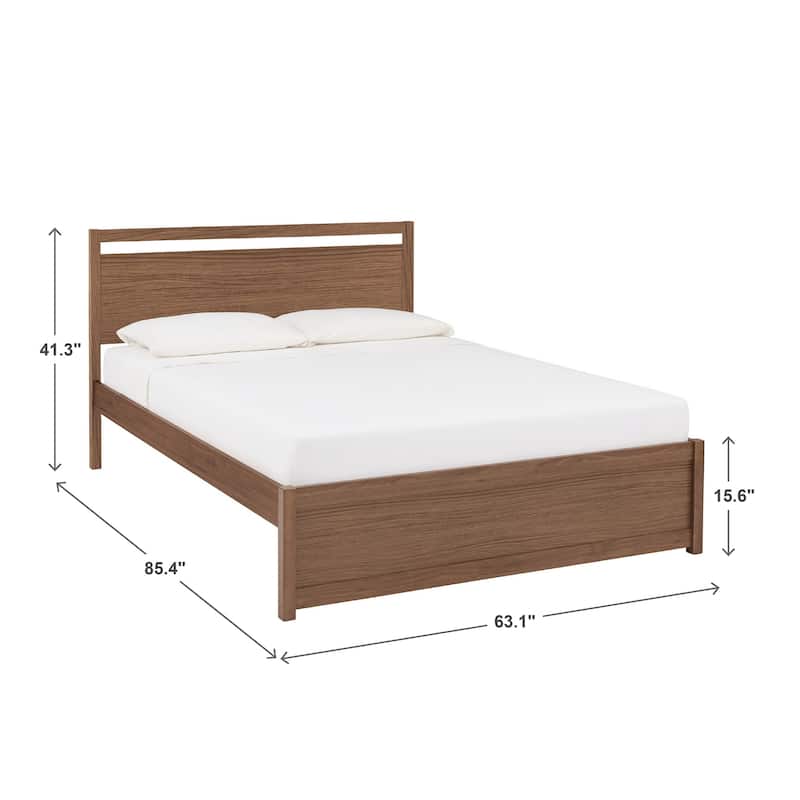 Wimberley Wood Finish Panel Platform Queen Bed by iNSPIRE Q Modern