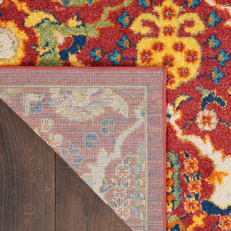 Nourison Allur Contemporary Boho Floral Medallion Area Rug