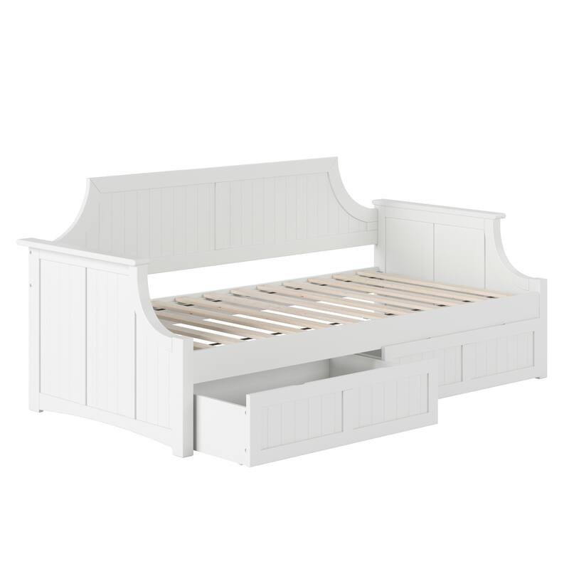 Cambridge Twin Wood Daybed with Set of 2 Drawers