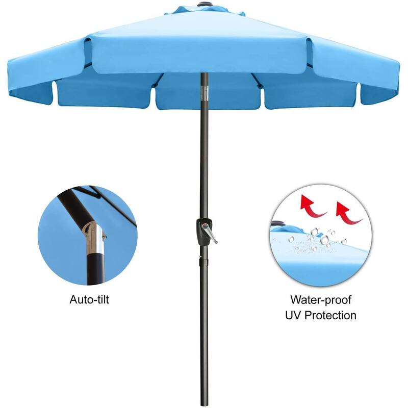 ABCCANOPY 10FT Outdoor Table Market Umbrella Tilt and Crank for Garden