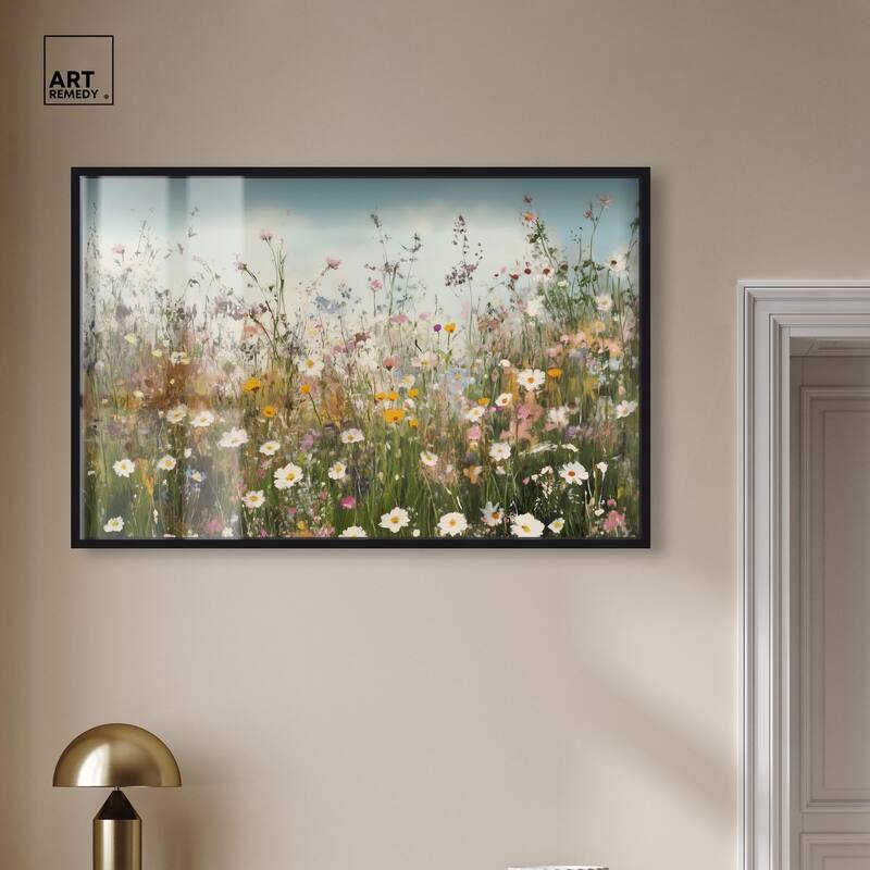 Glimmering Glade Garden III Shadowbox by Art Remedy