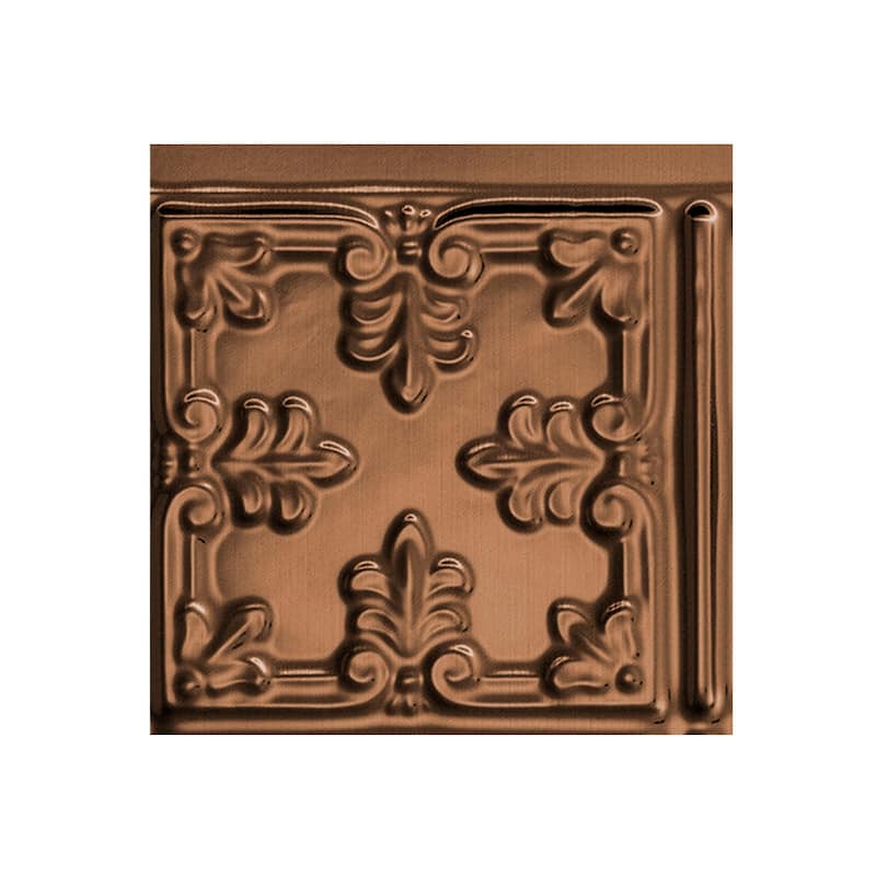 FASÄDE Traditional Style 10 Decorative Vinyl Backsplash Panel - 6x6 Inch Sample - Oil Rubbed Bronze