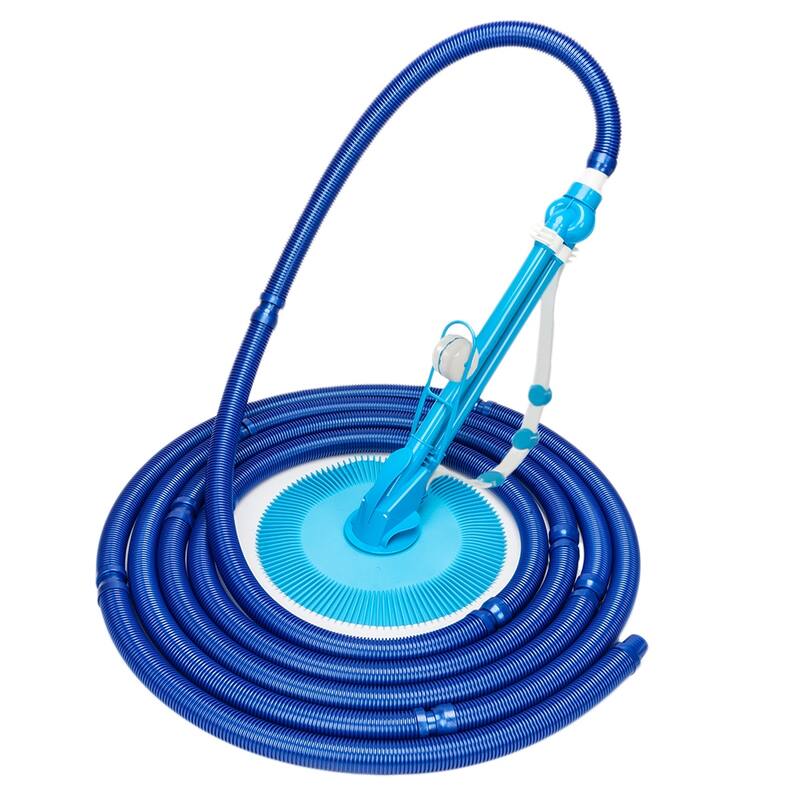 Auto Swimming Pool Cleaner with 10pcs Durable Hose Blue - Blue