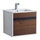 preview thumbnail 2 of 109, Fine Fixtures - Wall Mount Bathroom Vanity And Sink, Knob Free Design - Alpine Collection - 20" - Brown Walnut