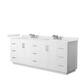 Option White, Nickel Trim, White Quartz Top