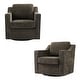 preview thumbnail 32 of 72, 2 Set Modern Swivel Accent Arm Chair for Living Room