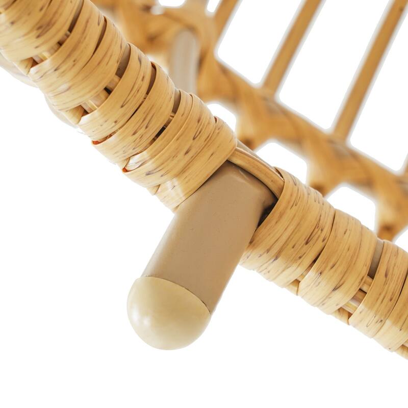 Bohemian Faux Rattan Round Coffee Table