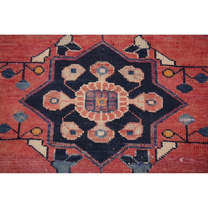 Hamedan Foyer Rug Hand-Knotted Wool Carpet - 4'1" x 6'1"