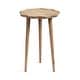 preview thumbnail 17 of 26, Kate and Laurel Alezar Scallop Wood Side Table 15x15x22 - Beige