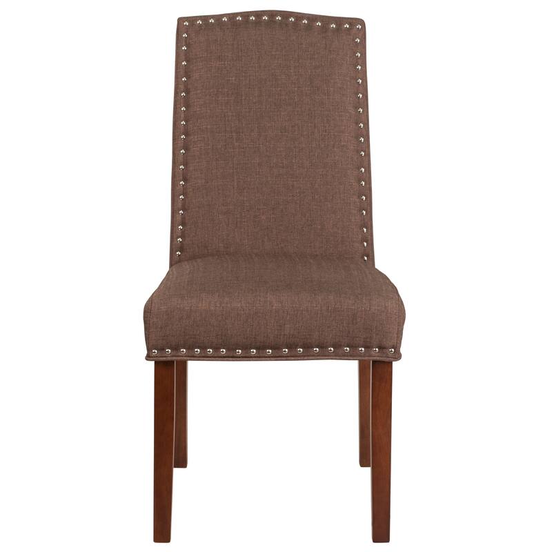 Parsons Chair with Silver Nailhead Trim (Set of 2)