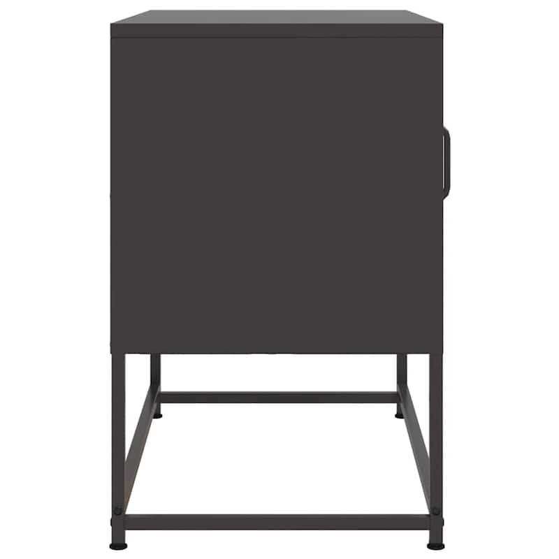 vidaXL TV Stand Entertainment Center Media Unit Living Room Furniture Steel - 15.4 x 26.8 x 23.8