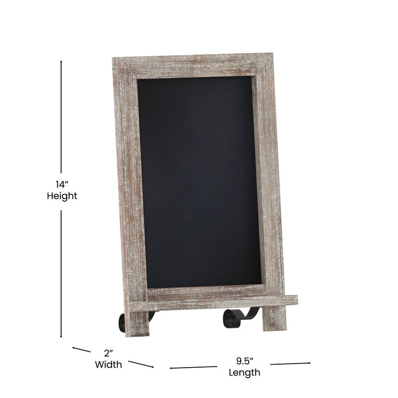 Freestanding Tabletop or Wall Mount Magnetic Chalkboard